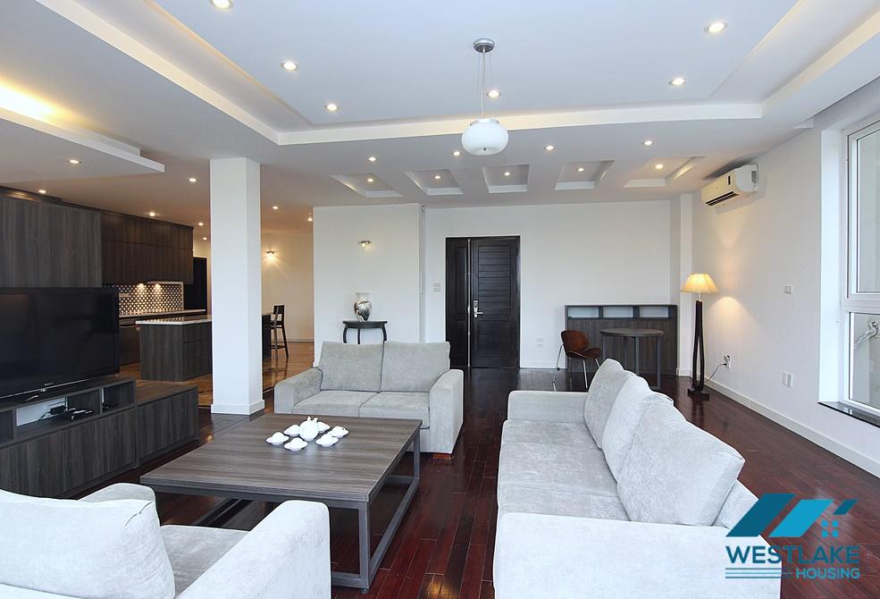 Beautiful 04 bedrooms apartment with amazing lake view for rent in Tay Ho, Hanoi