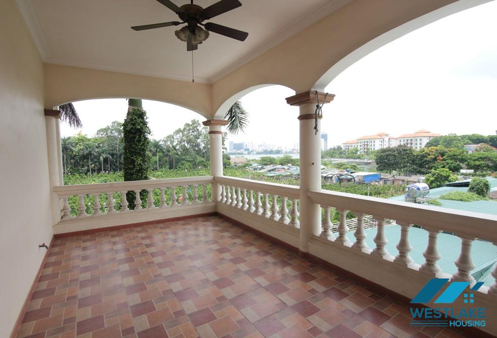 French villa with large yard and garden for rent in Tay Ho, HaNoi