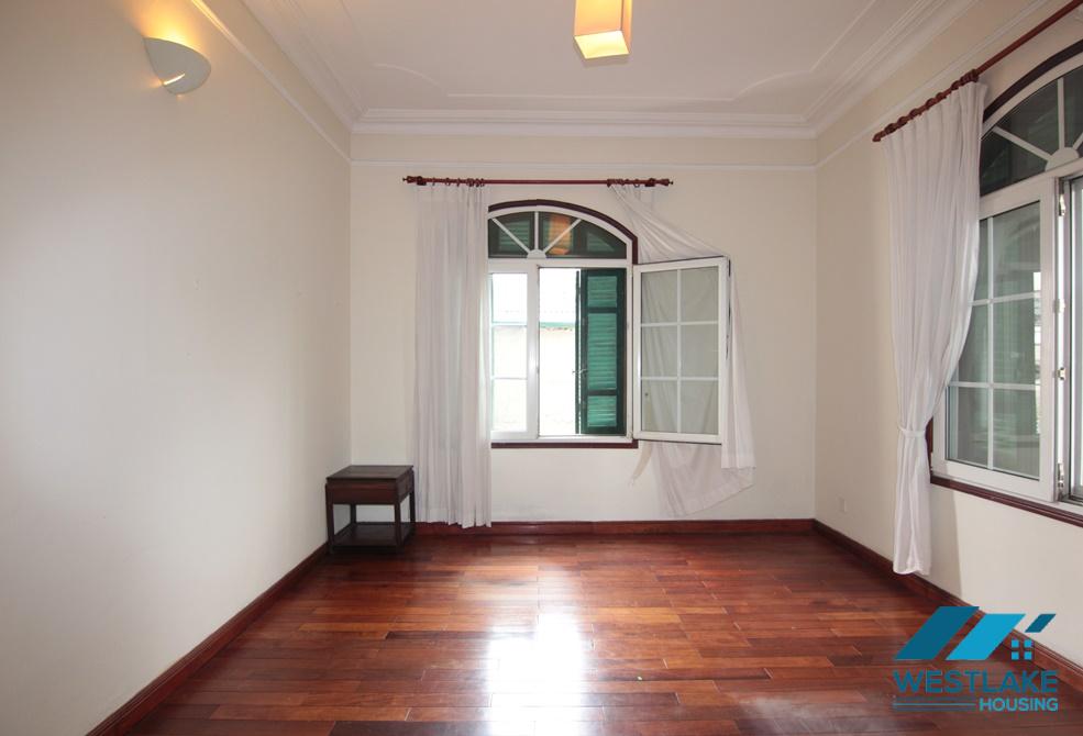 French villa with large yard and garden for rent in Tay Ho, HaNoi