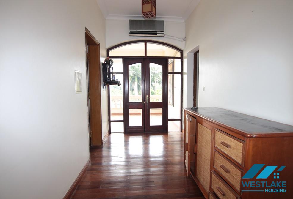 French villa with large yard and garden for rent in Tay Ho, HaNoi