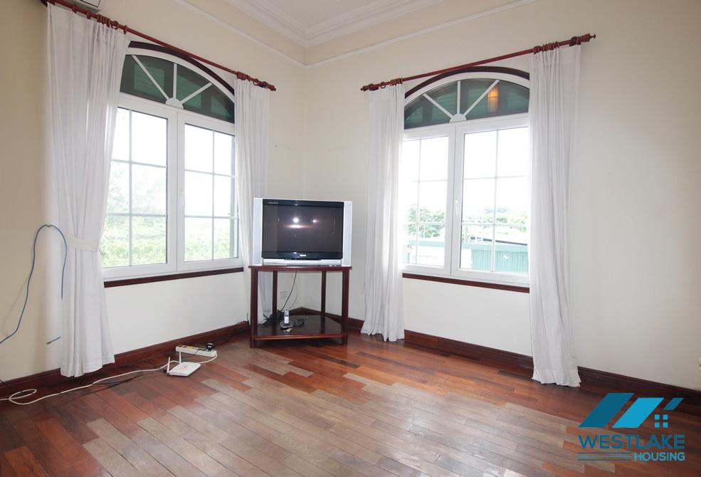 French villa with large yard and garden for rent in Tay Ho, HaNoi