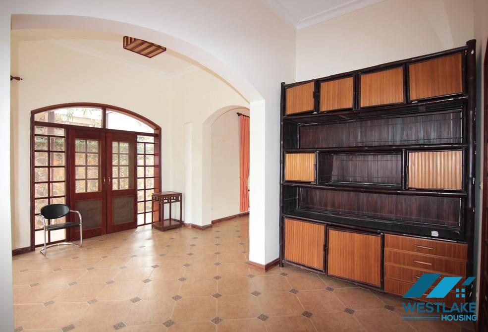 French villa with large yard and garden for rent in Tay Ho, HaNoi