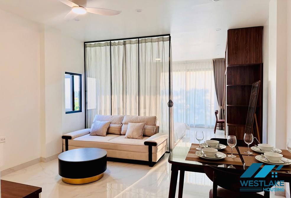 Brand new and bright 1 bedrooms apartment for rent on Dang Thai Mai st, Tay Ho