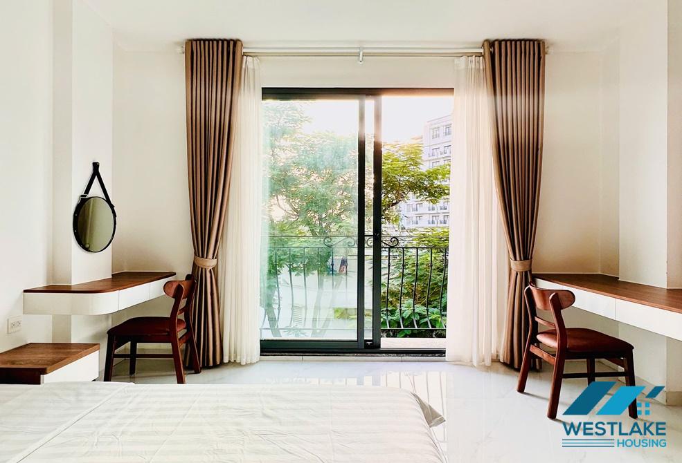  Brand new and bright 1 bedrooms apartment for rent on Dang Thai Mai st, Tay Ho