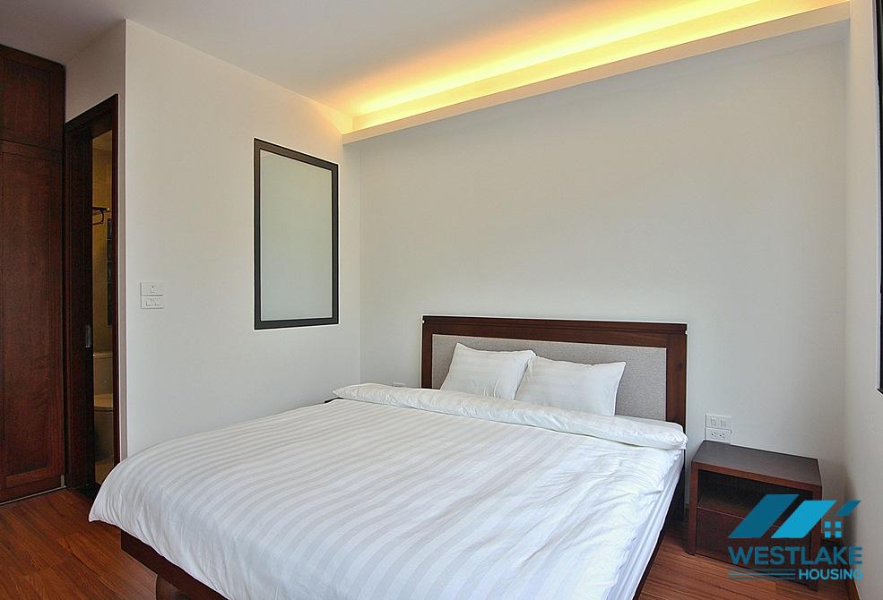 Bright 02-bedroom apartment for rent on Dang Thai Mai street, Tay Ho District, Hanoi