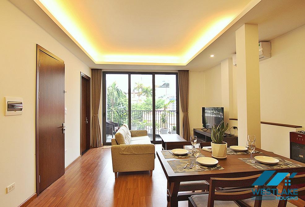 Bright 02-bedroom apartment for rent on Dang Thai Mai street, Tay Ho District, Hanoi