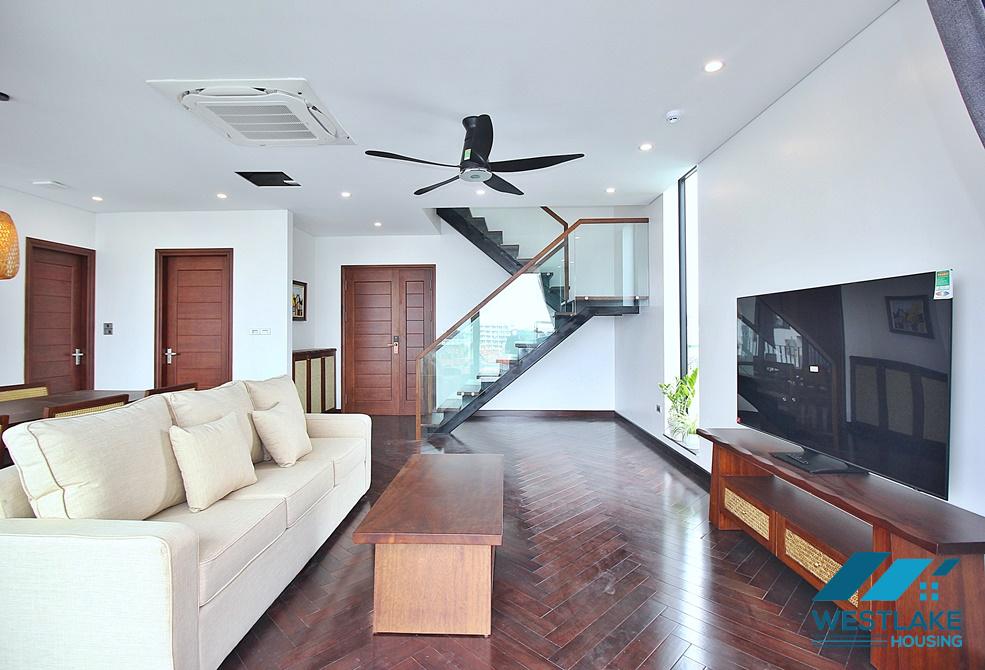 A brand new duplex 3 bedroom apartment for rent in Dang Thai Mai, Tay Ho