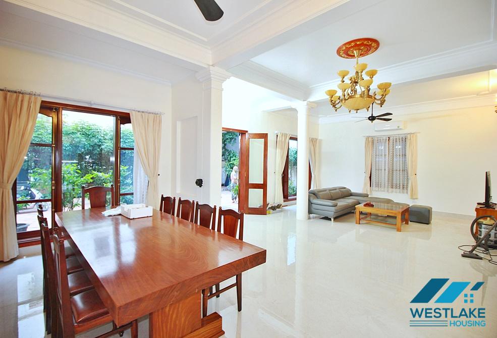 Charming house with nice design and big yard for rent in To Ngoc Van, Tay Ho, Ha Noi