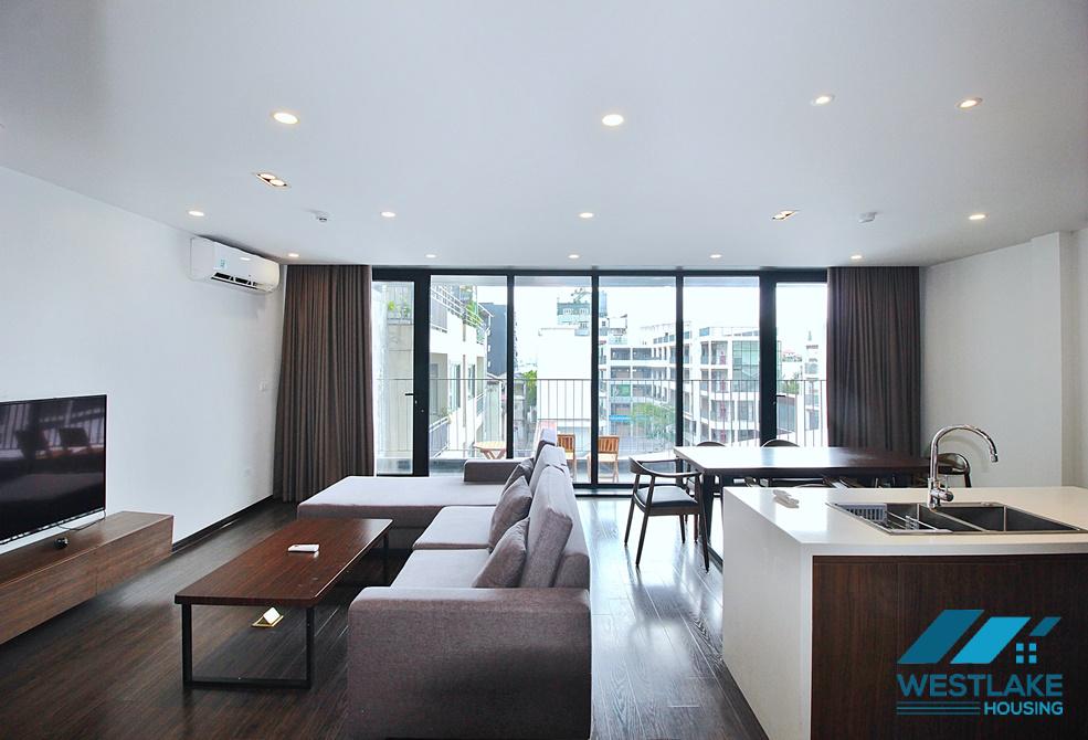 A beautiful and bright 02 bedrooms apartment for rent on To Ngoc Van Street, Tay Ho District