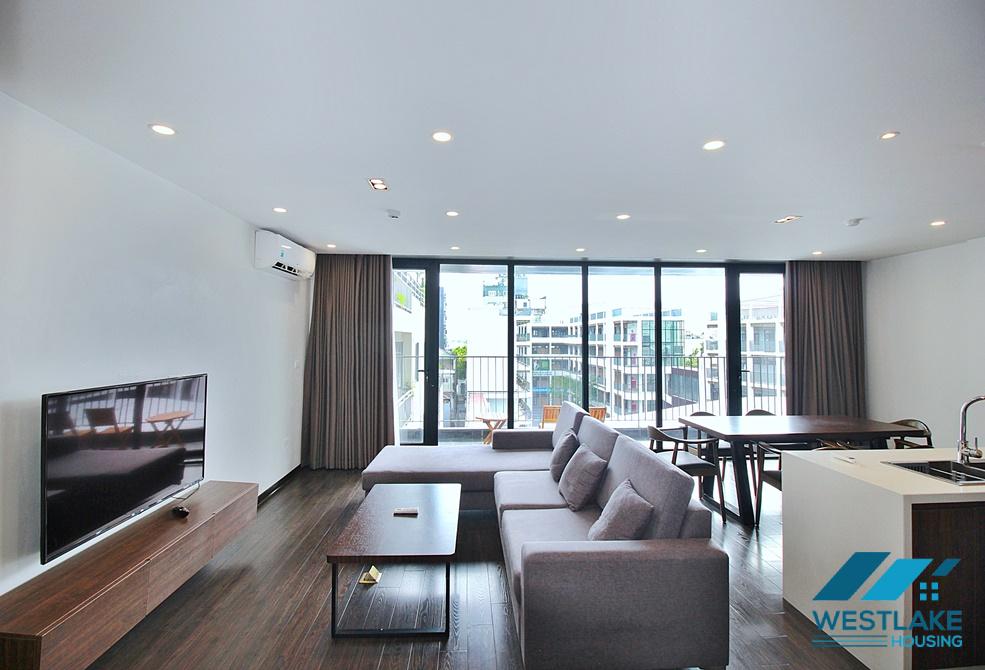 A beautiful and bright 02 bedrooms apartment for rent on To Ngoc Van Street, Tay Ho District