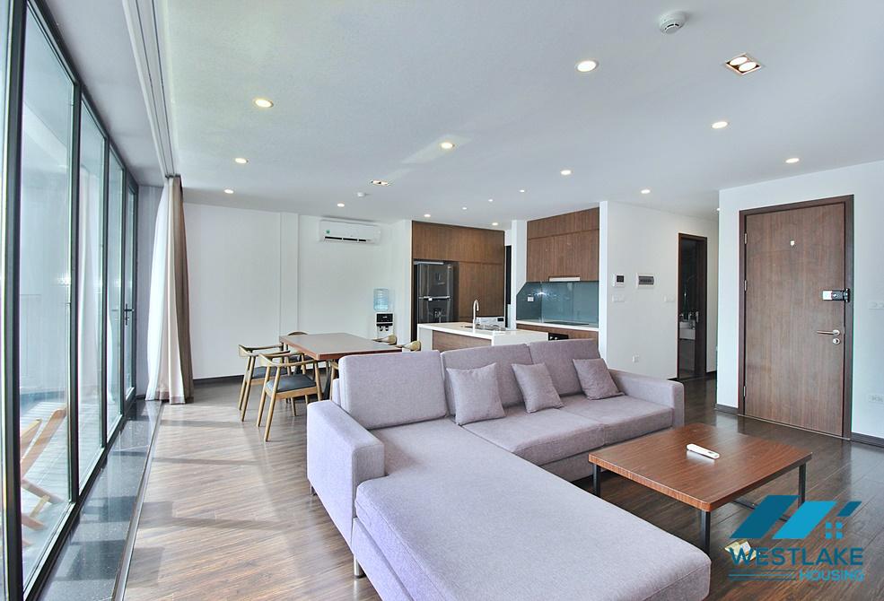 A beautiful and bright 02 bedrooms apartment for rent on To Ngoc Van Street, Tay Ho District