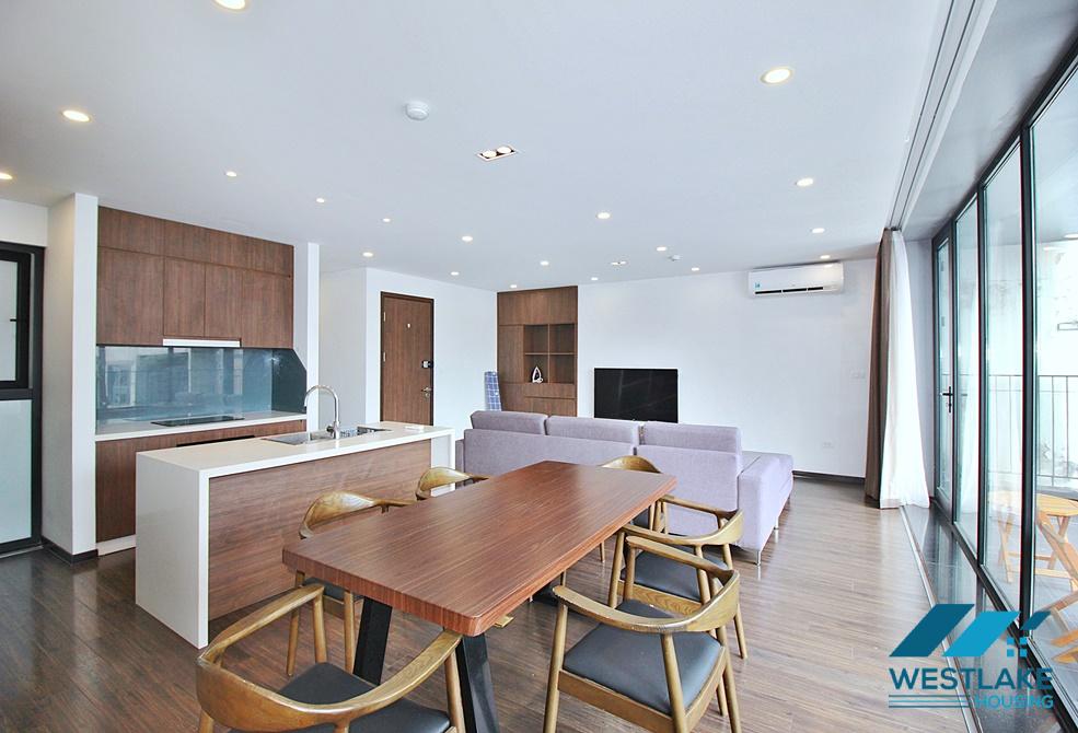 A beautiful and bright 02 bedrooms apartment for rent on To Ngoc Van Street, Tay Ho District