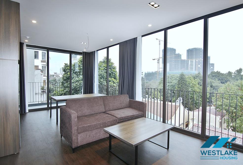 An elegant 2 bedroom apartment with amazing view from glass windows surounding for rent on To Ngoc Van