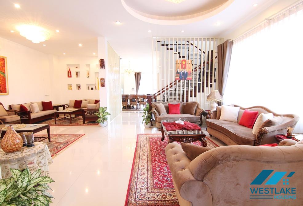 Garden 5 bedrooms villa for rent in C block, Ciputra, Tay Ho, Ha Noi