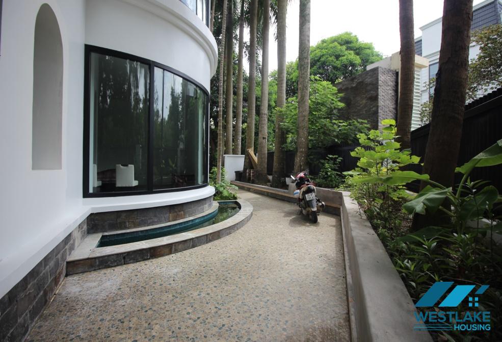 Renovated corner villa with outdoor-pool for rent in Ciputra, Tay Ho