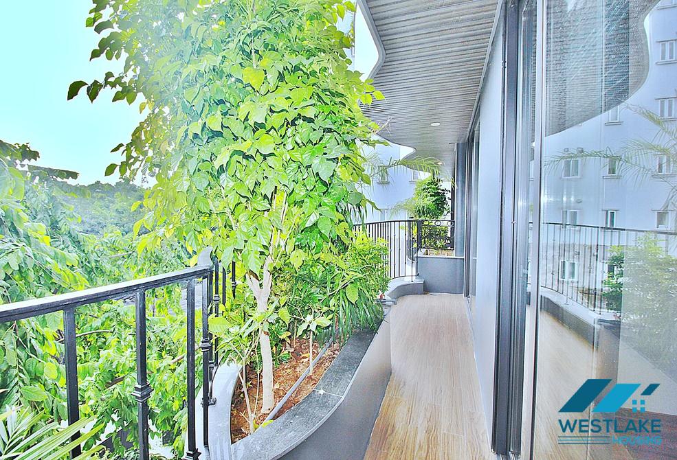 Beautiful apartment with green view for rent in Tay Ho, Hanoi