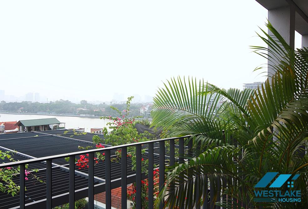 Modern penthouse apartment with stunning lake view for rent in Tay Ho, Hanoi