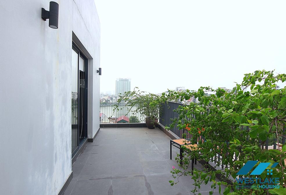 Modern penthouse apartment with stunning lake view for rent in Tay Ho, Hanoi