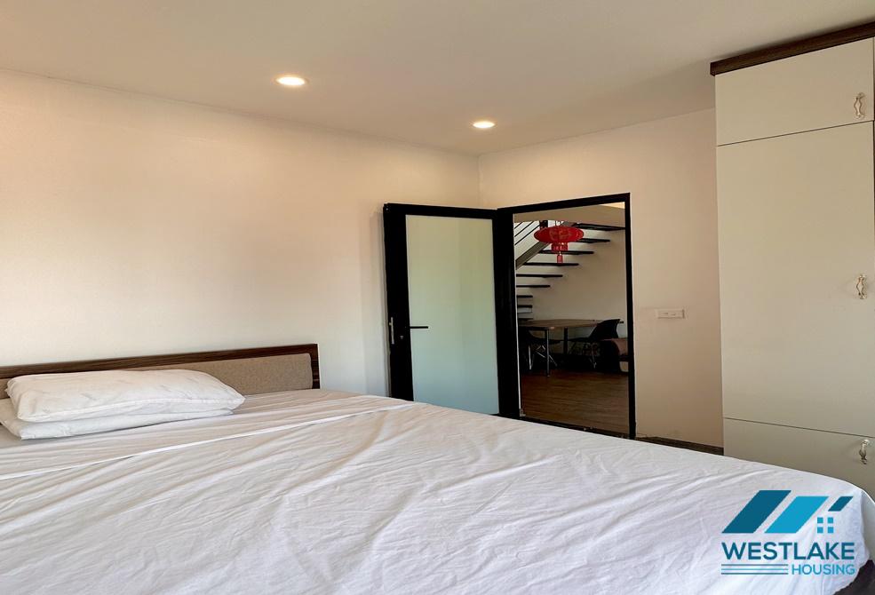 Duplex two bedroom bright apartment for rent in Trinh Cong Son st, Tay Ho