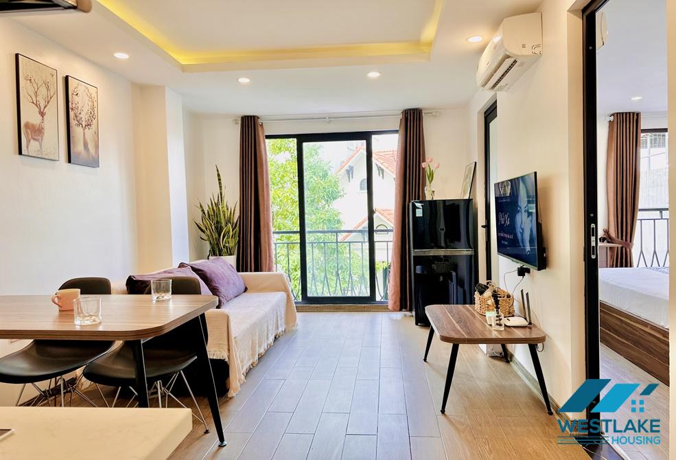 Nice and bright 1 bedroom apartment for rent in Trinh Cong Son st Tay Ho