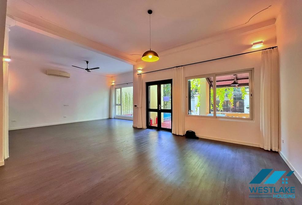 Renovated villa with outdoor-pool for rent in To Ngoc Van st, Tay Ho