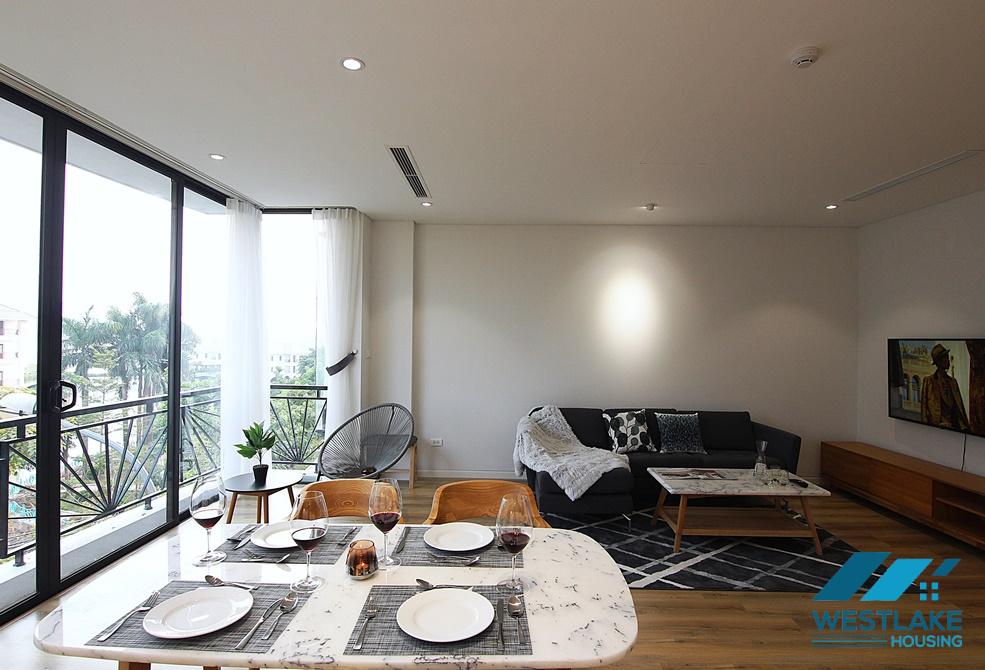 Beautiful 02-bedroom apartment for rent on Tu Hoa Street, Tay Ho, Hanoi