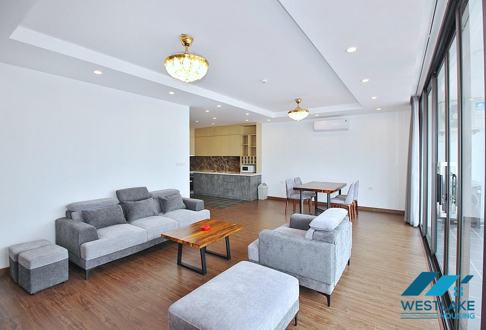 Beautiful and spacious 03-bedroom apartment for rent on Trinh Cong Son Street, Tay Ho, Hanoi