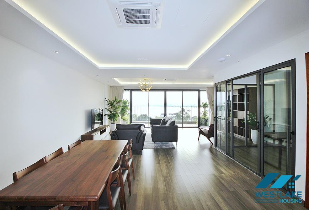 Large apartment with 03 bedrooms and a working room for rent in Tay Ho District, Hanoi