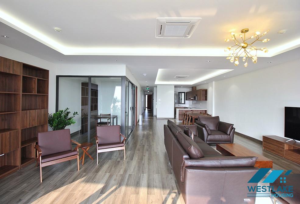 Large apartment with 03 bedrooms and a working room for rent in Tay Ho District, Hanoi