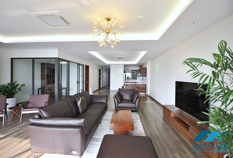 Large apartment with 03 bedrooms and a working room for rent in Tay Ho District, Hanoi