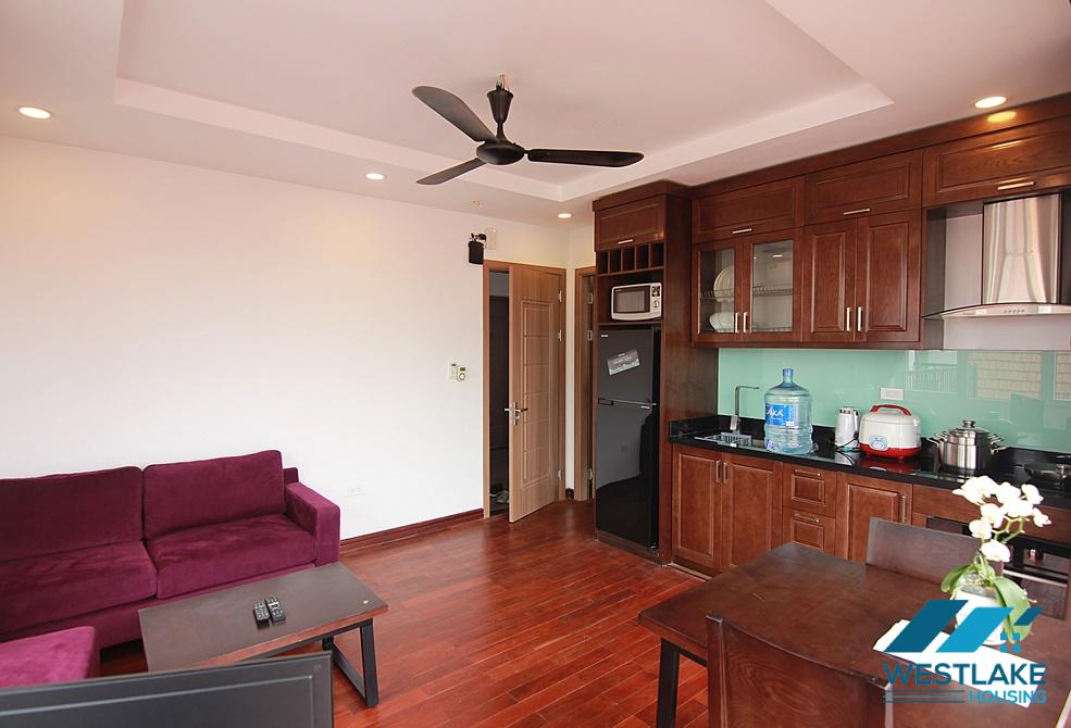 Good designed and bright 01 bedroom apartment for rent on To Ngoc Van Street, Tay Ho, Hanoi