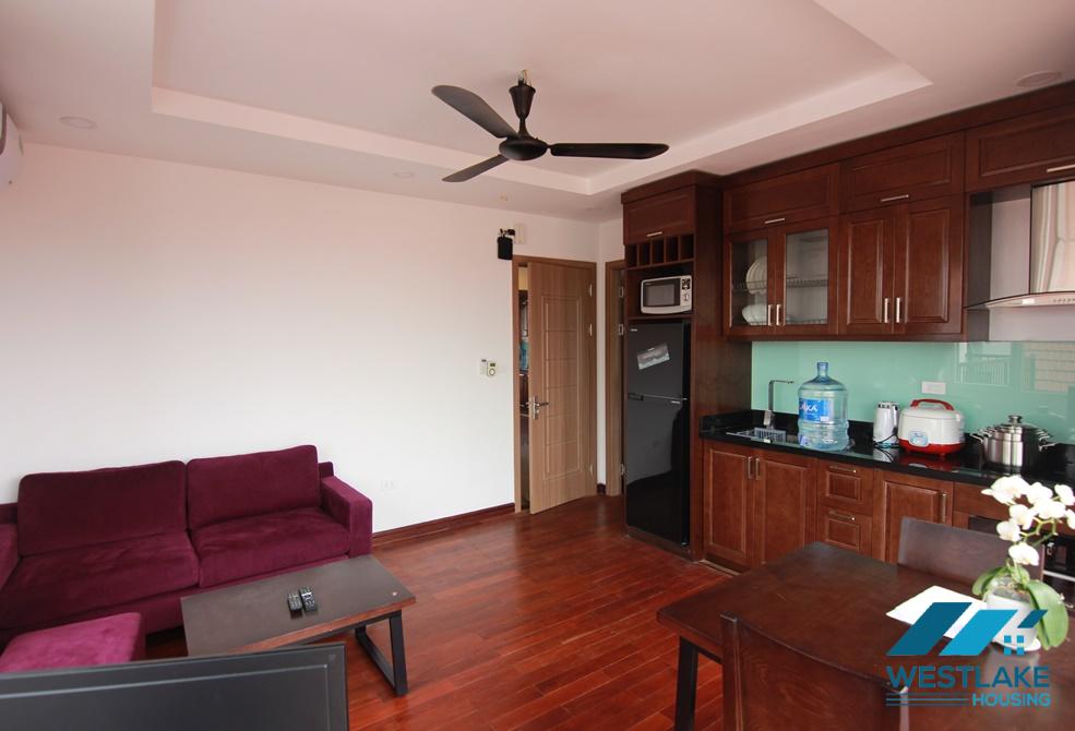 Good designed and bright 01 bedroom apartment for rent on To Ngoc Van Street, Tay Ho, Hanoi