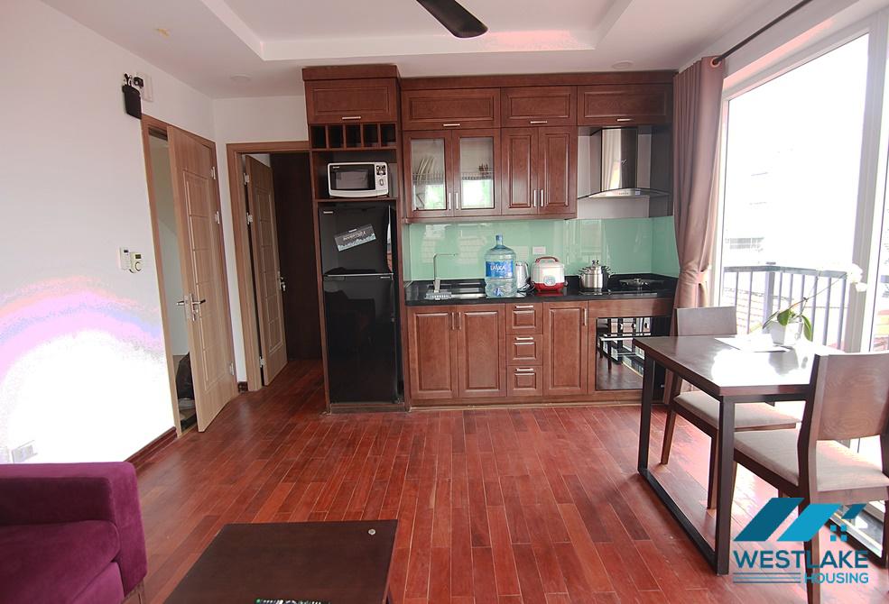 Good designed and bright 01 bedroom apartment for rent on To Ngoc Van Street, Tay Ho, Hanoi