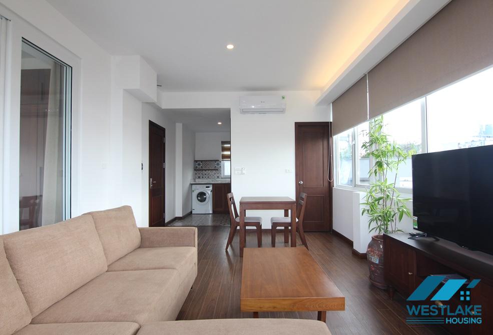 Bright 01 bedroom apartment with lake view for rent in Tay Ho, Hanoi