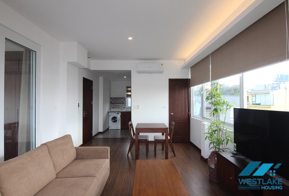 Bright 01 bedroom apartment with lake view for rent in Tay Ho, Hanoi