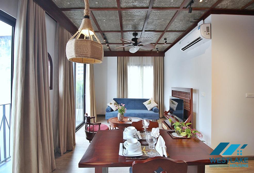 A brand new Japanese style 1 bedroom apartment for rent in Tay ho, Hanoi