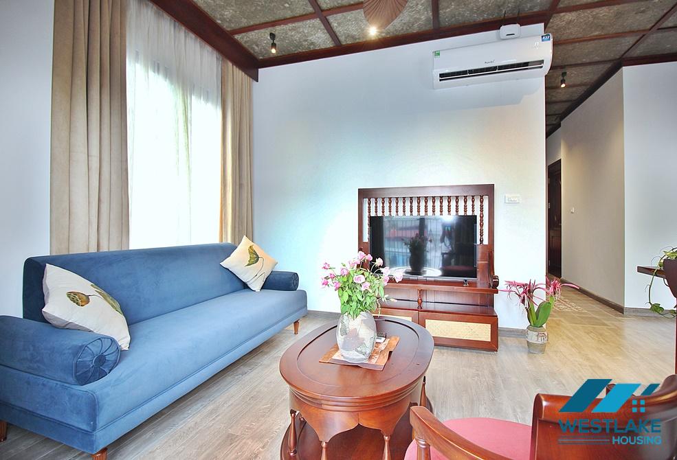 A brand new Japanese style 1 bedroom apartment for rent in Tay ho, Hanoi