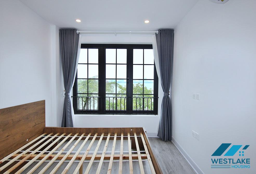 Lake view 1 bedroom apartment for lease in Yen Phu village, Tay Ho