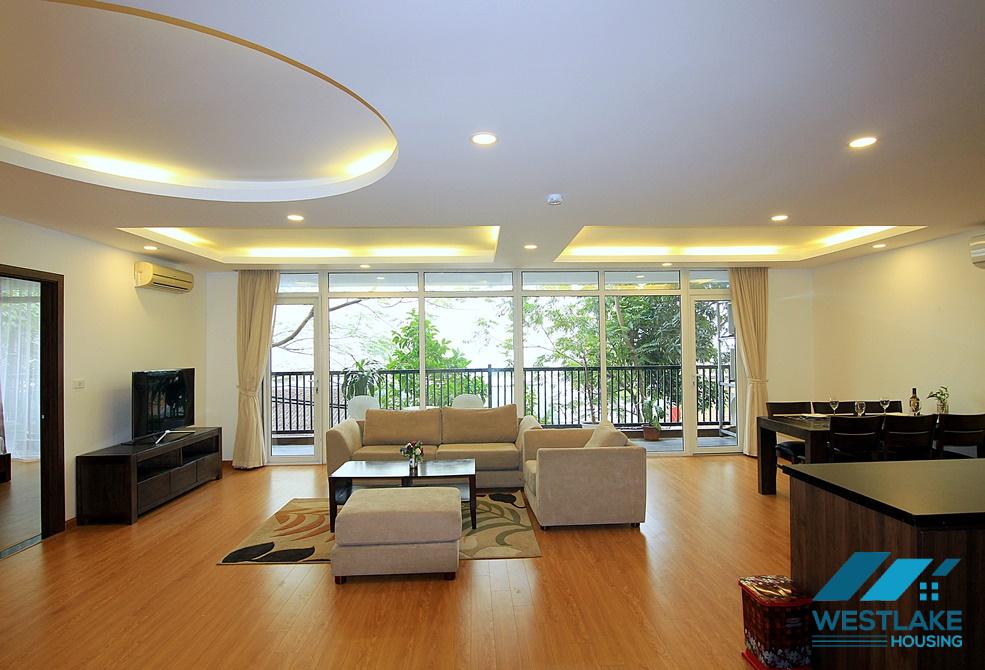 Big size apartment with balcony for rent in Tu Hoa st, Tay Ho District