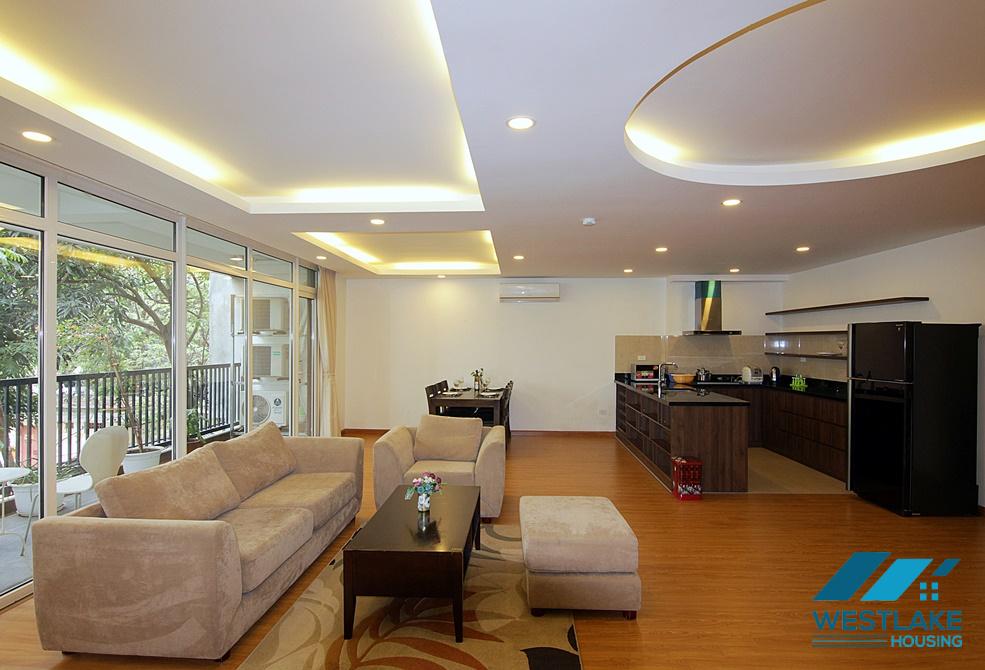 Big size apartment with balcony for rent in Tu Hoa st, Tay Ho District