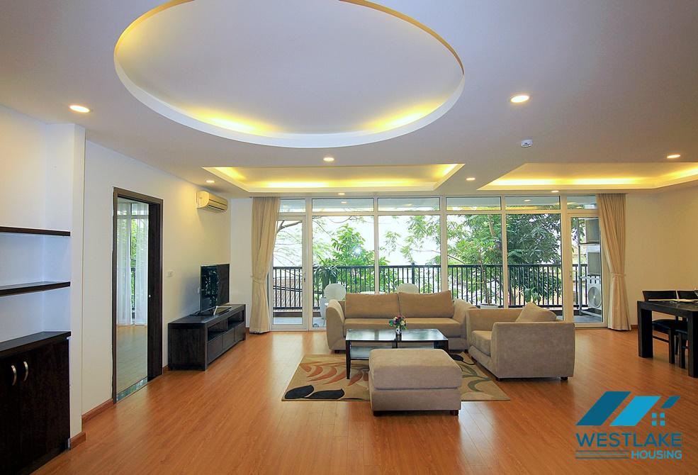 Big size apartment with balcony for rent in Tu Hoa st, Tay Ho District