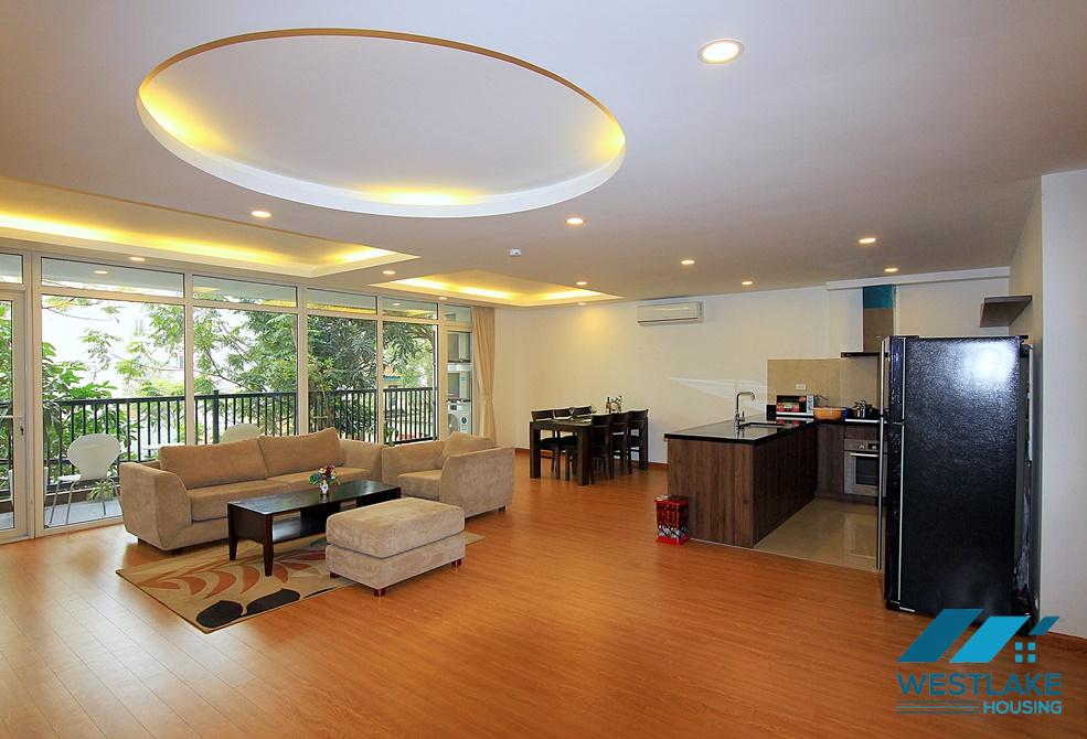 Big size apartment with balcony for rent in Tu Hoa st, Tay Ho District