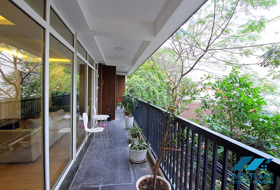 Big size apartment with balcony for rent in Tu Hoa st, Tay Ho District