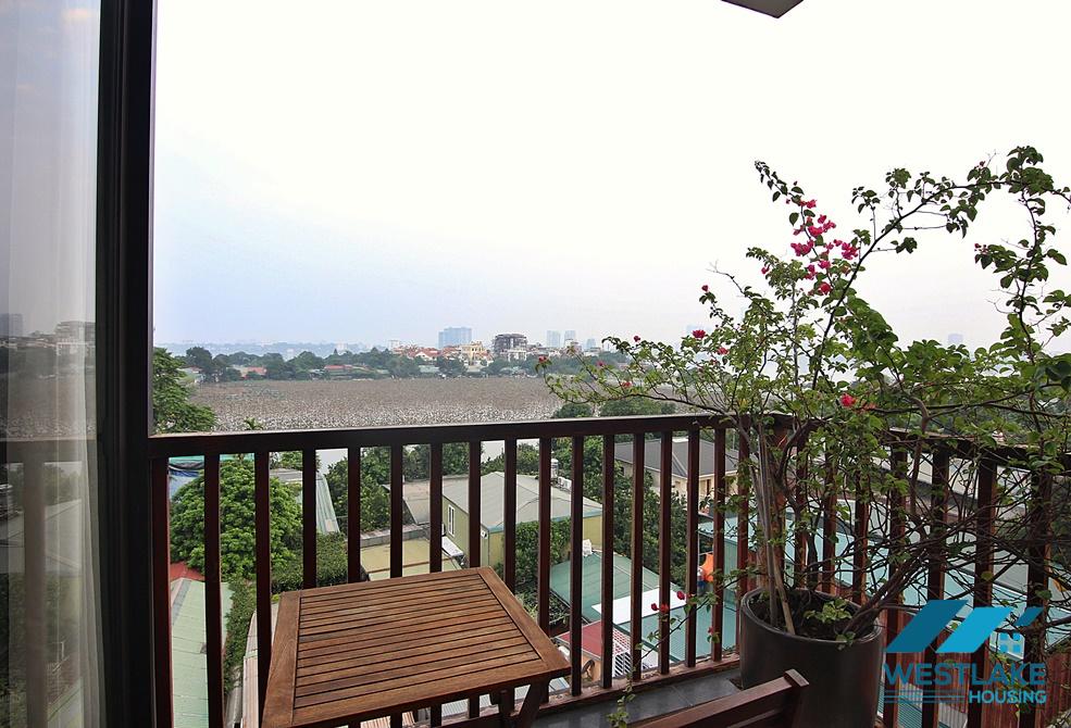 An exquisite 3 bedroom apartment for rent on Dang Thai Mai street