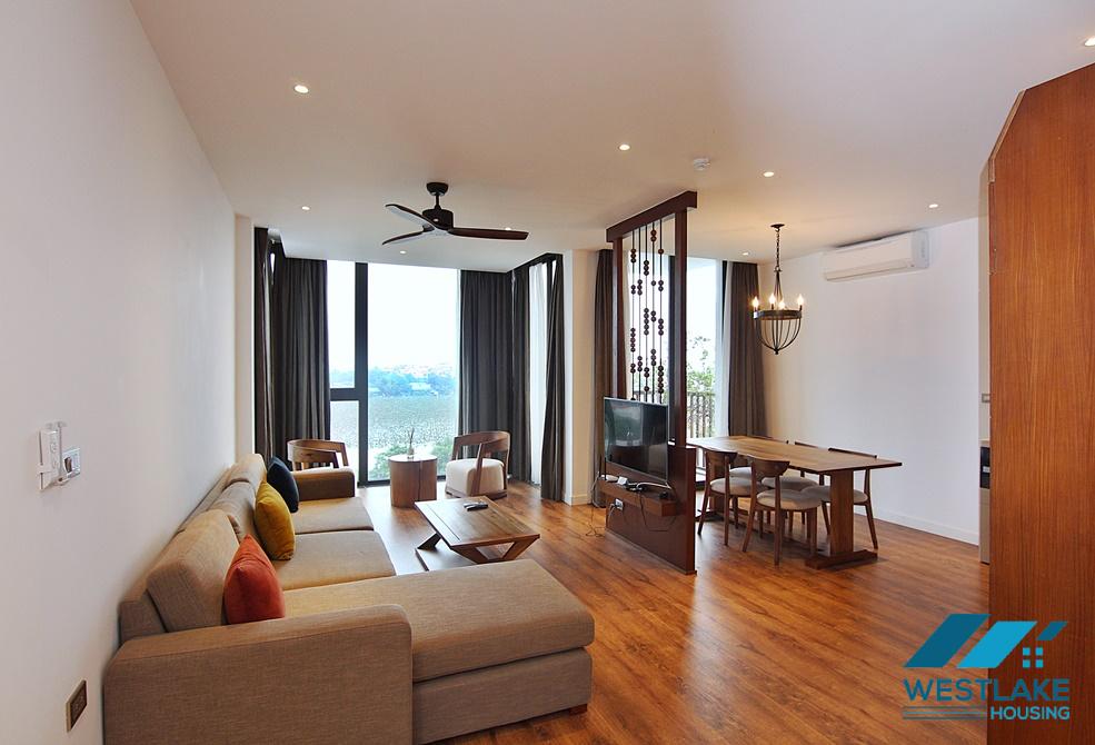 An exquisite 3 bedroom apartment for rent on Dang Thai Mai street