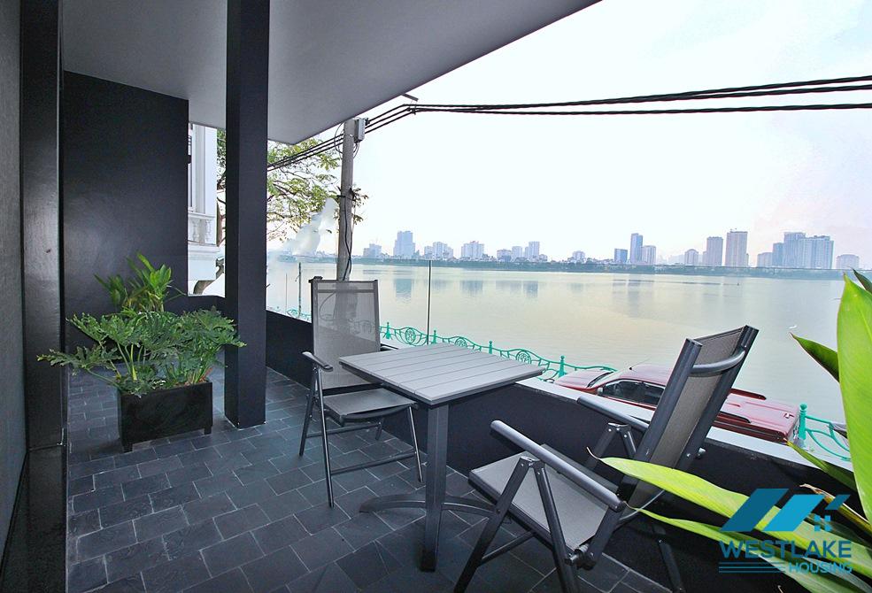 Lake view and modern 03-bedroom apartment for rent in Tay Ho, Hanoi