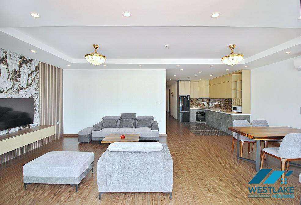 Spacious 03-bedroom apartment with high quality furniture in Tay Ho, Hanoi for lease