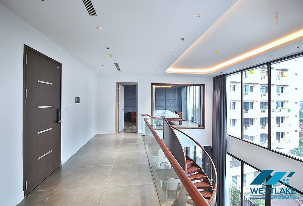 Luxurious duplex 03-bedroom apartment for rent in Tay Ho, Hanoi