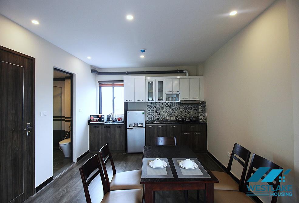 Good designed and spacious 01 bedroom apartment for rent on Nhat Chieu Street, Tay Ho, Hanoi