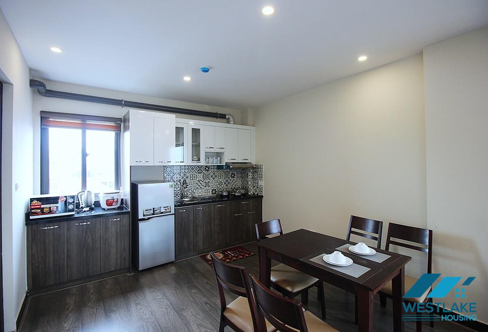 Good designed and spacious 01 bedroom apartment for rent on Nhat Chieu Street, Tay Ho, Hanoi